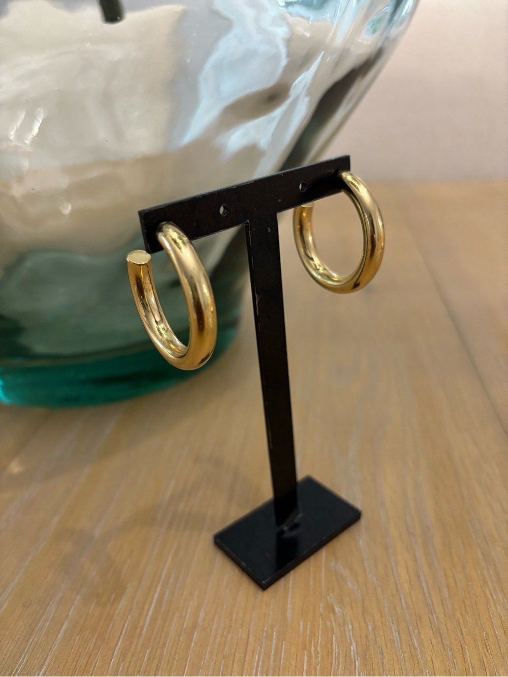 Polished Gold Hoop Earrings — Classic Everyday Style